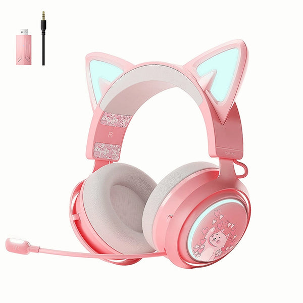 Wireless Cat Ear Gaming Headset